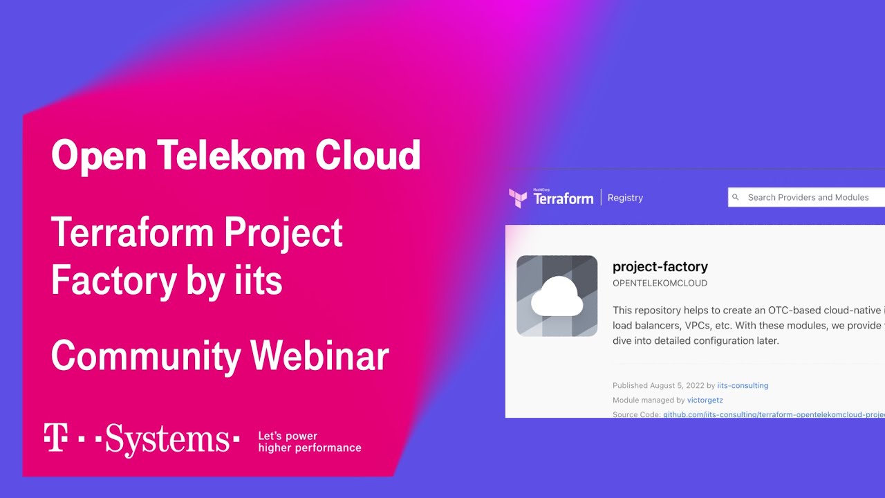 Terraform Project Factory | T Cloud Public | T-Systems