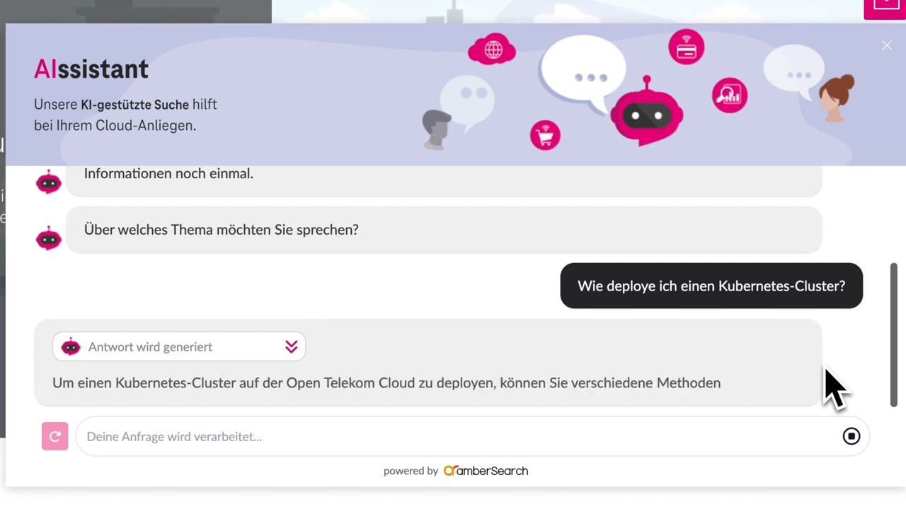So funktioniert der T Cloud Public KI-Chatbot