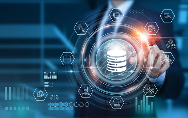 Grafische Darstellung von Zahnrädern mit Störer und Text: BETA Jetzt kostenlos testen 