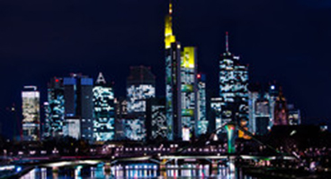 Skyline of Frankfurt am Main by night
