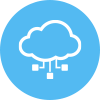 Icon Cloud with connecting lines