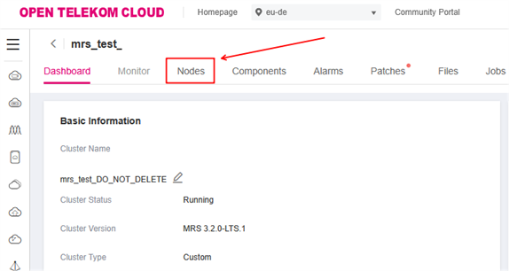 Screenshot Select Nodes