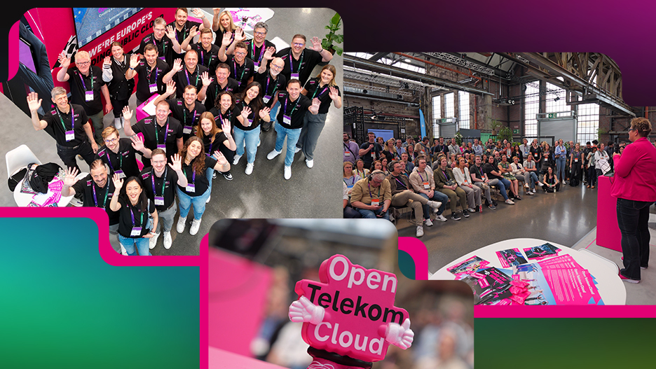 Collage featuring highlights from the d.velop SUMMIT 2025