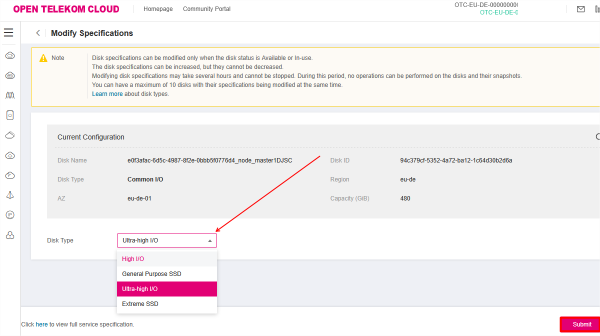 Screenshot Disk Type