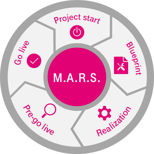 Graphic show starting process of MARS.
