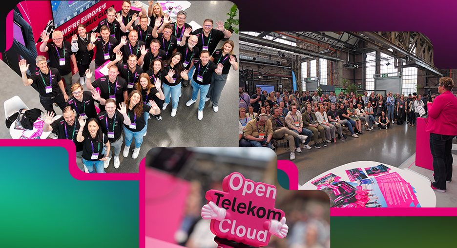 Collage featuring highlights from the d.velop SUMMIT 2025